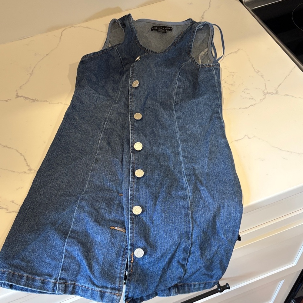 Sincerely Jules Blue Denim Mini Dress
